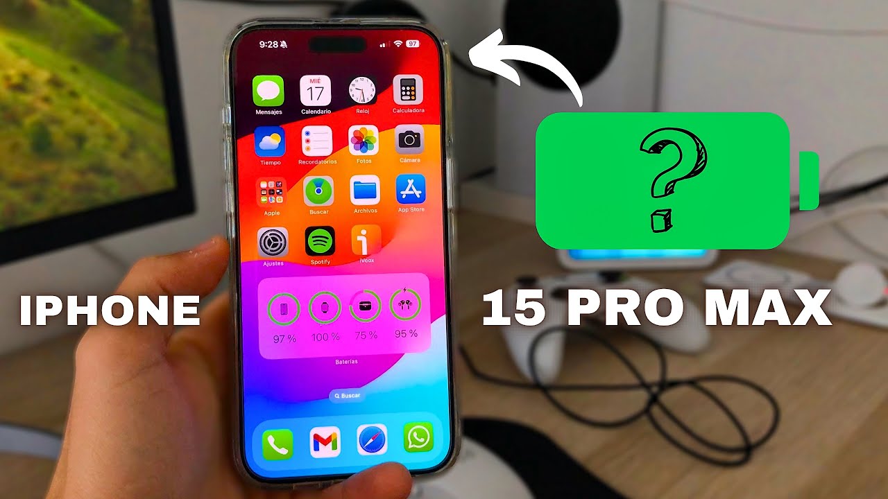 Duración Batería iPhone 15 Pro Max 🔋 Prueba en un día real
