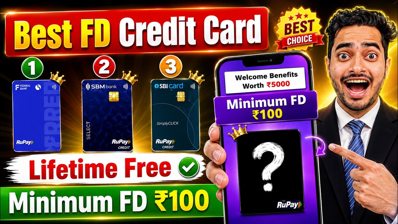 Top 3 FD-Based Credit Cards 2026 | Best Credit Cards Against Fixed Deposit in India | FD Credit Card