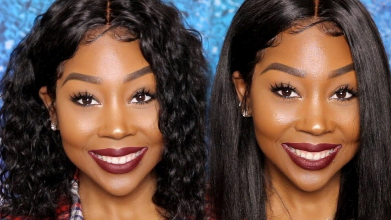 PART 2: CURLY VS STRAIGHT LACE FRONT BOB || feat. SHELA HAIR || RhythmNBeauty
