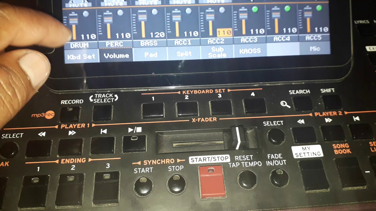 Como bajar o subir los volumen de los sonidos y estilos para korg pa 1000 o 700