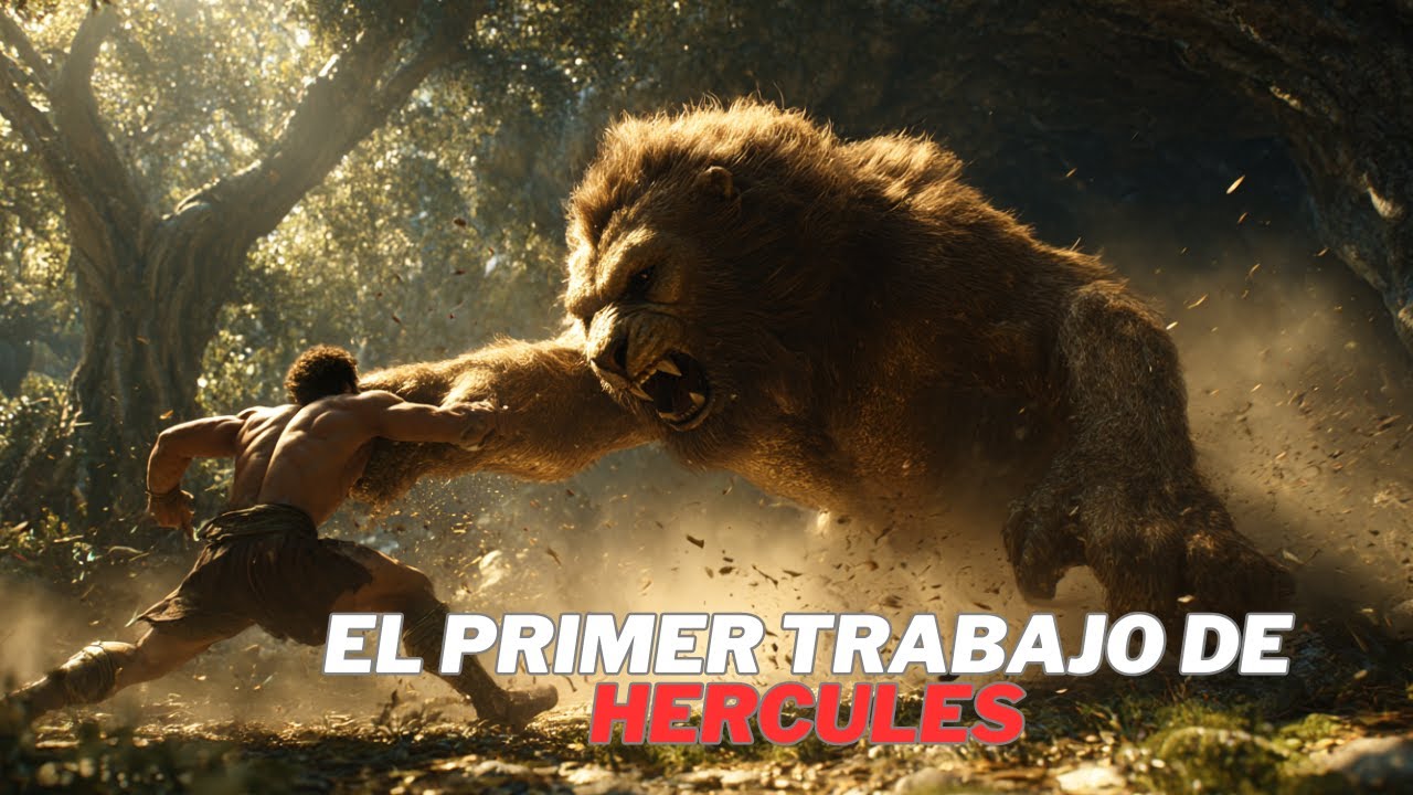 H&eacute;rcules vs El Le&oacute;n de Nemea: La Lucha &Eacute;pica.