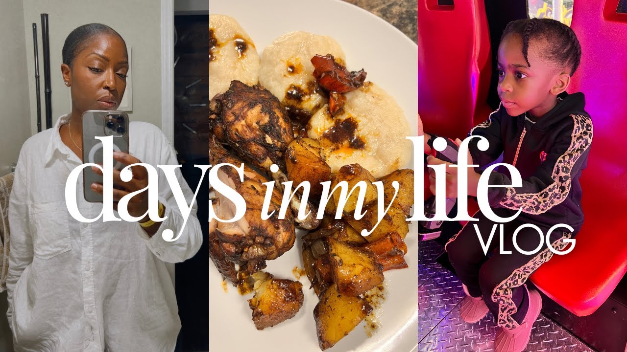 WEEKLY VLOG: FUN DAY OUT WITH MY MINI | 4C HAIR WASH DAY | MAKE BOILED CORNMEAL DUMPLING WITH ME