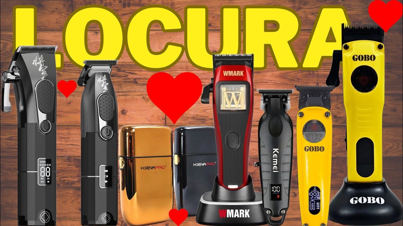 NOVEDAD Wmark X1 - Madeshow G9C y G9G - Gobo Clipper y Trimmer - Shaver Hiena Pro - Kemei 2293