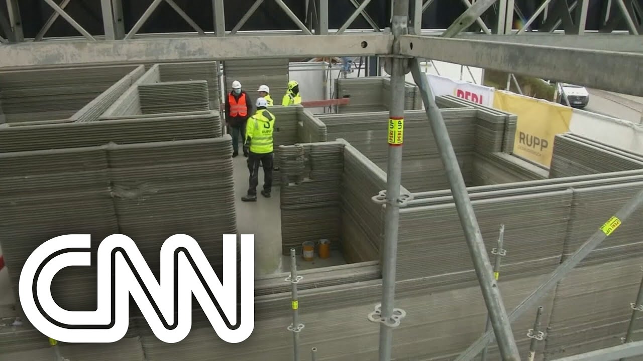 Primeira casa do mundo feita com impressora 3D &eacute; constru&iacute;da | NOVO DIA