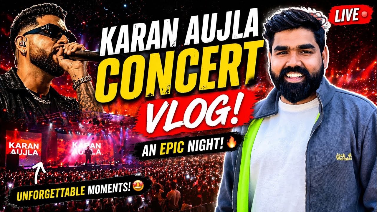 Karan Aujla Concert🧫.                                            Haath se hui bleeding🩸        