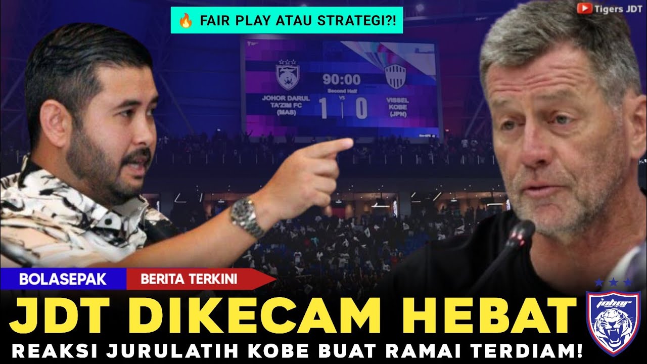 🔴Kontroversi Meletup ACLE! JDT Dituding Tak Sportif – Reaksi Jurulatih Kobe Buat Ramai Terdiam!