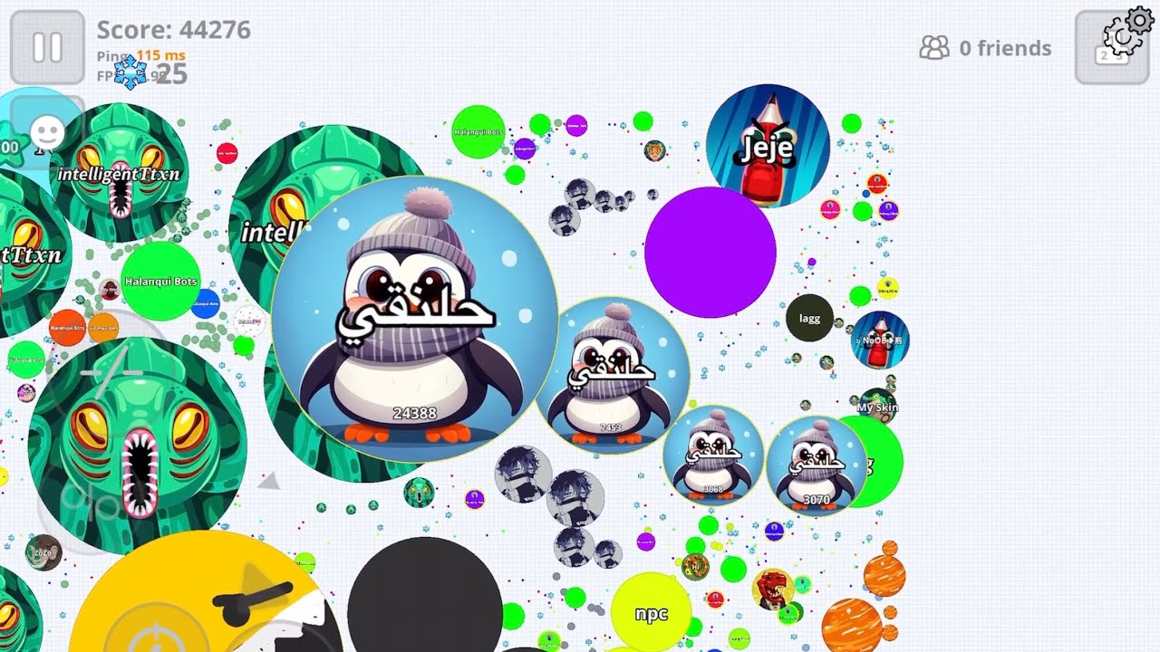 اقاريو - قيم بالصوت دعس ازحم سيرفر ممكن تشوفه😱 سيرفر بوتات🔥BEST UNCUT DESTROY SIRVER BOTS AGARIO