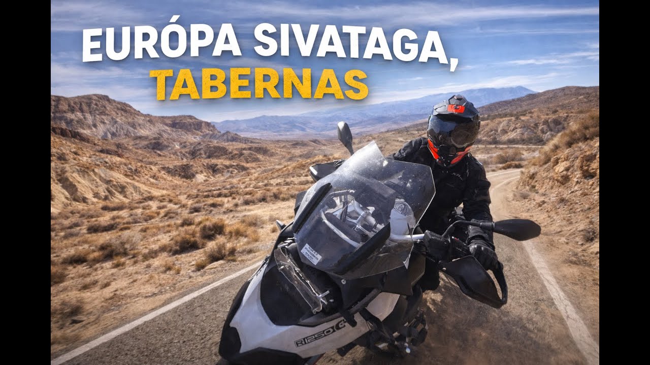 Sivatag Európában?! Tabernastól Granadáig motorral