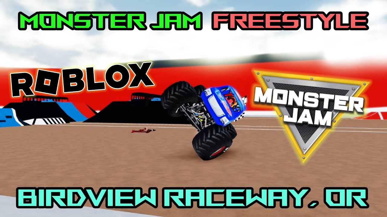 ROBLOX MONSTER JAM!!! | 12 Truck Stadium Freestyle!! | Birdview Raceway, OR | Season 1 Episode 7