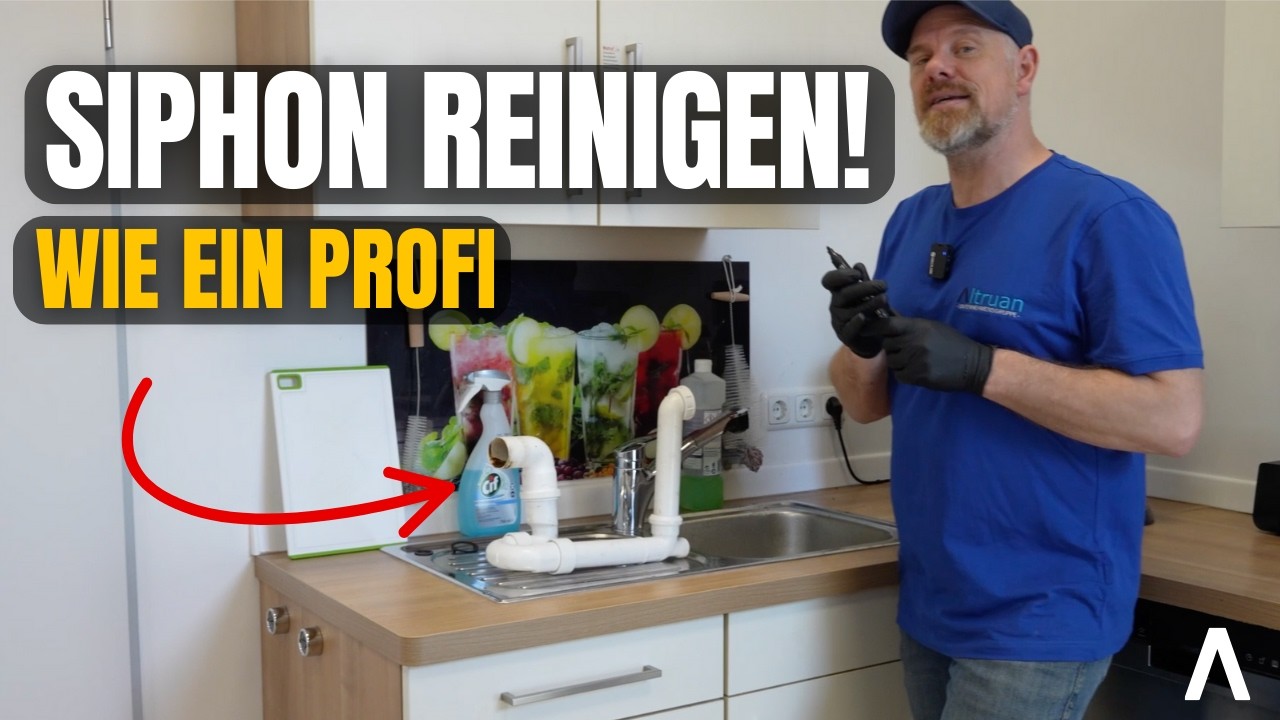 Siphon ausbauen & reinigen (unter dem Waschbecken) in Küche/Bad wie ein Profi! Einfach & Schnell