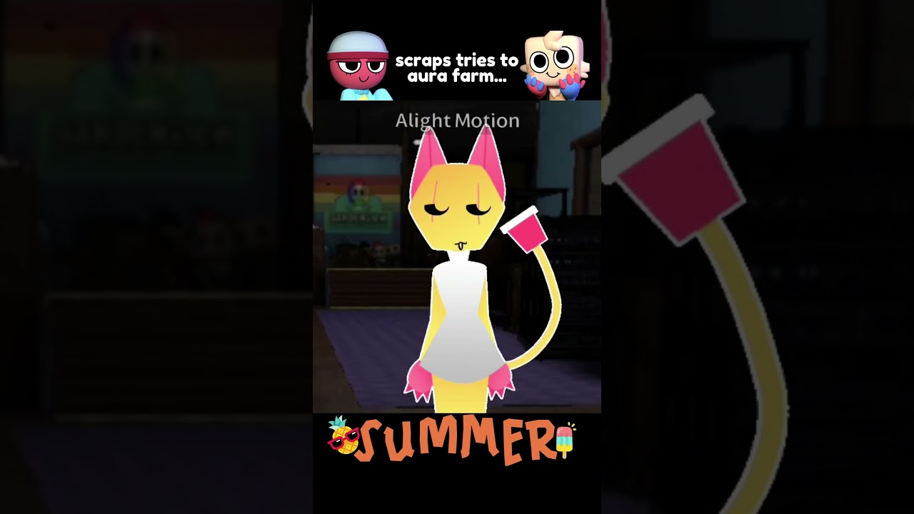Scraps tries to aura farm infront of toons 😭 #puzzles #dandysworld #update