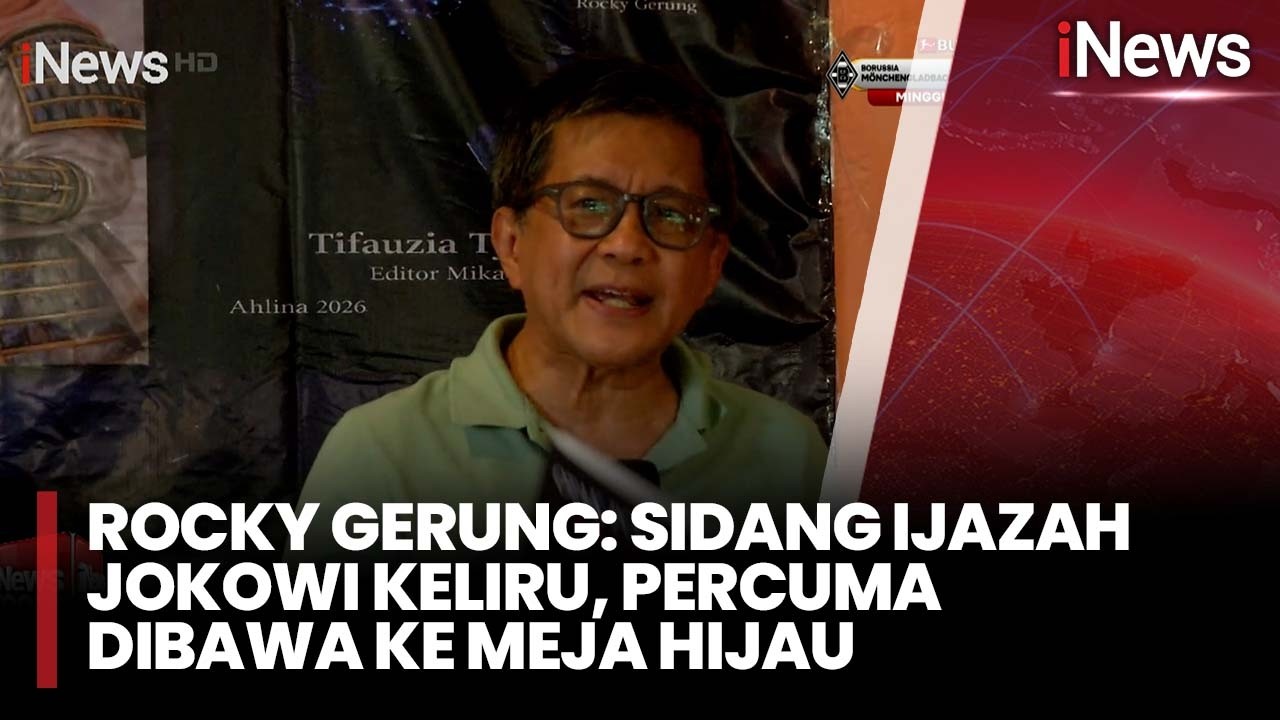Rocky Gerung: Sidang Ijazah Jokowi Keliru, Percuma Dibawa ke Meja Hijau | iNews Room 27/2