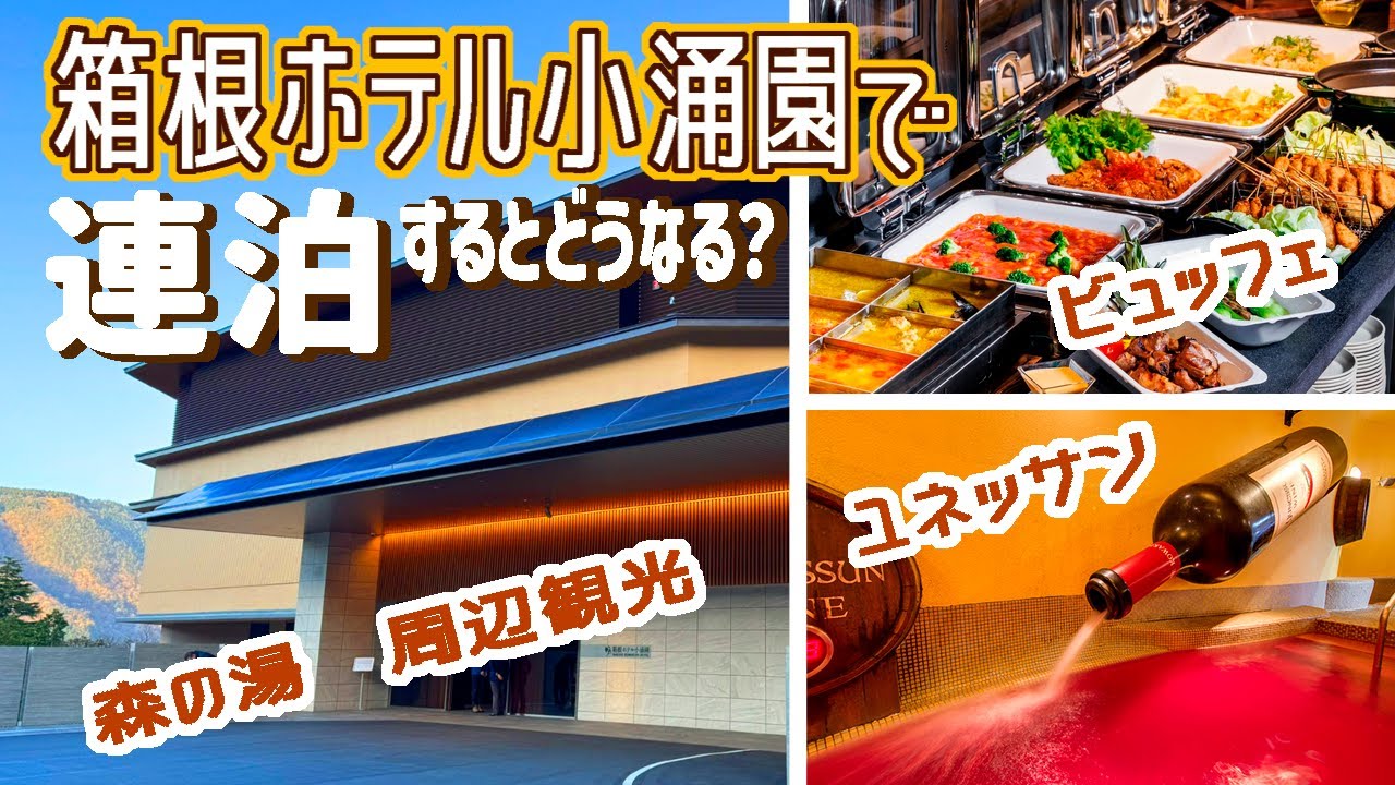 神奈川/ユネッサン今と昔の違い・リーズナブルリゾート箱根ホテル小涌園と周辺観光すべてを大解剖！