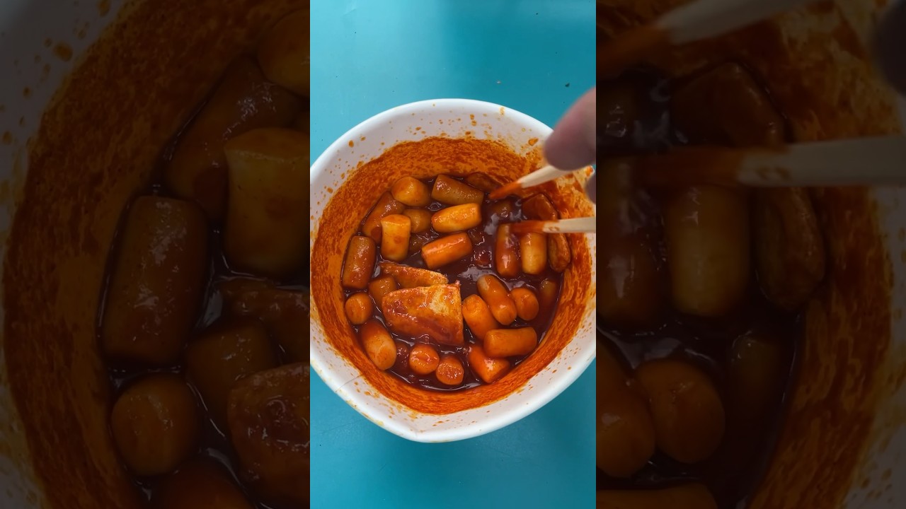 TTEOKBOKKI KIMBAP lunch at a Korean convenience store a fantastic combination