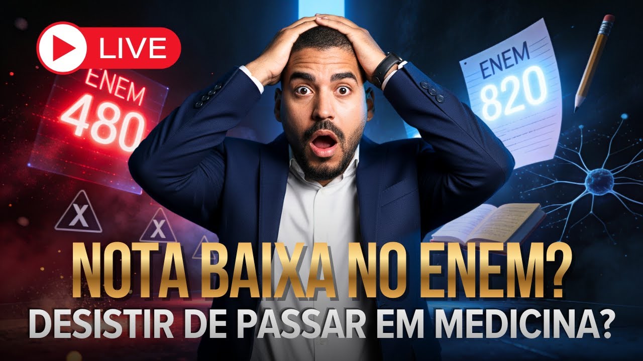 Aquecimento 5/8 | Nota baixa no ENEM? Como não desistir de passar em Medicina em 2026