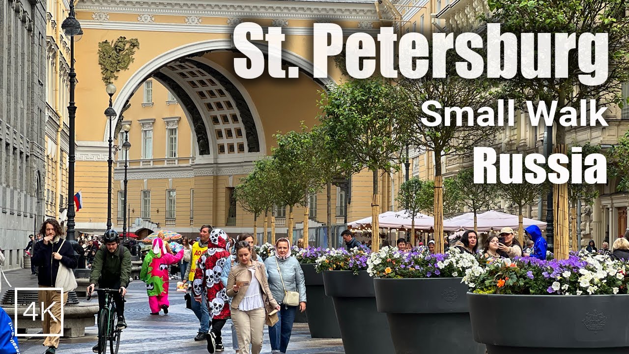 St. Petersburg, a small walk through the city center. Russia | 4K