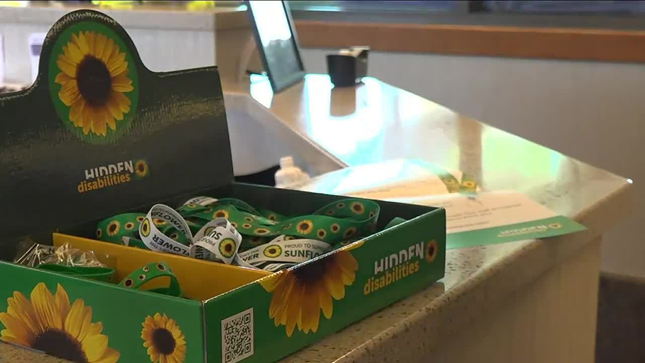 Sunflowers found in the airport and what they mean