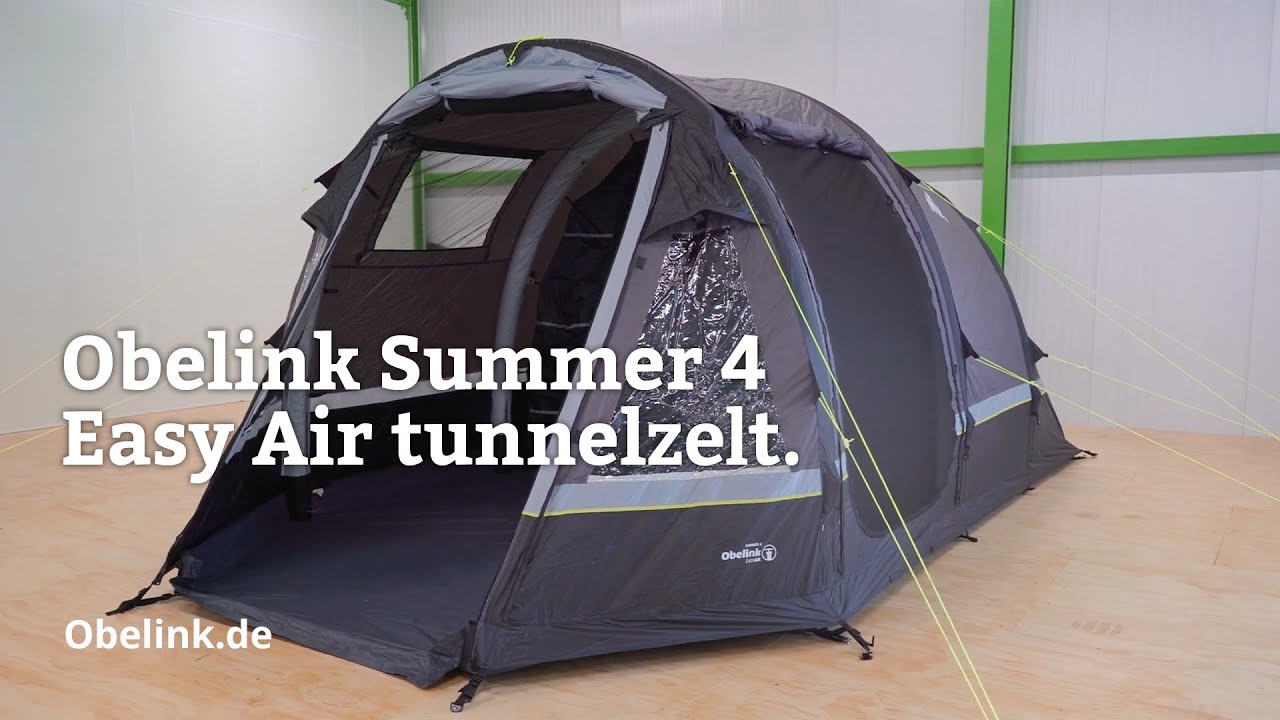 Obelink Summer 4 Easy Air tunnelzelt | Produktvideo | Obelink