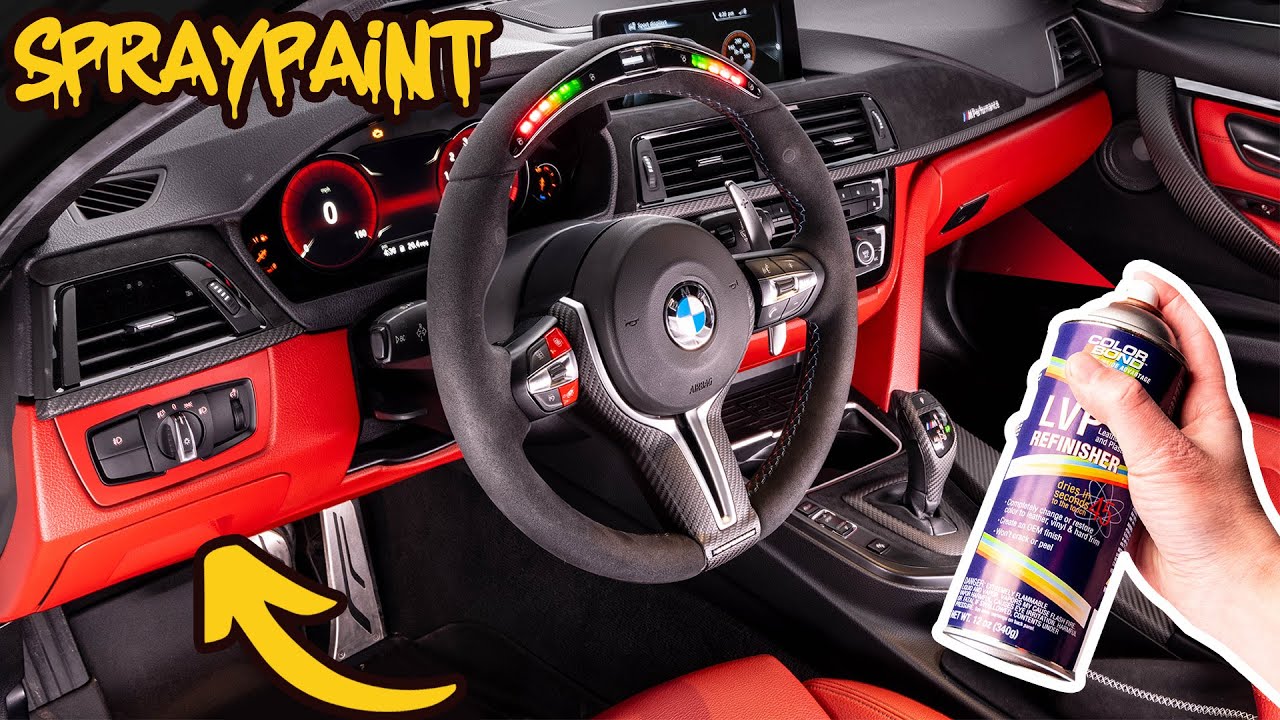 How to Spray Paint Car Interior Parts | DIY COLOR CHANGE