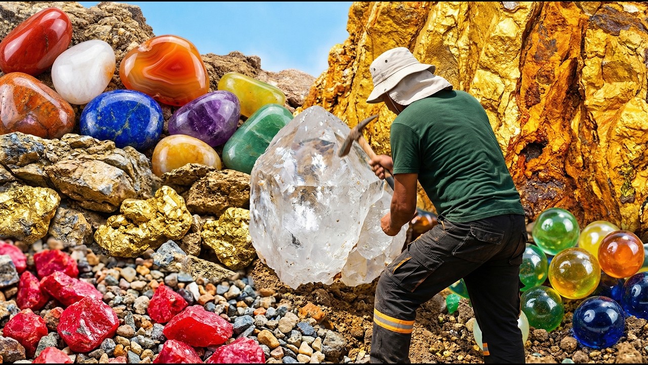 amazing gems in the natural environment, along with many gold nuggets
