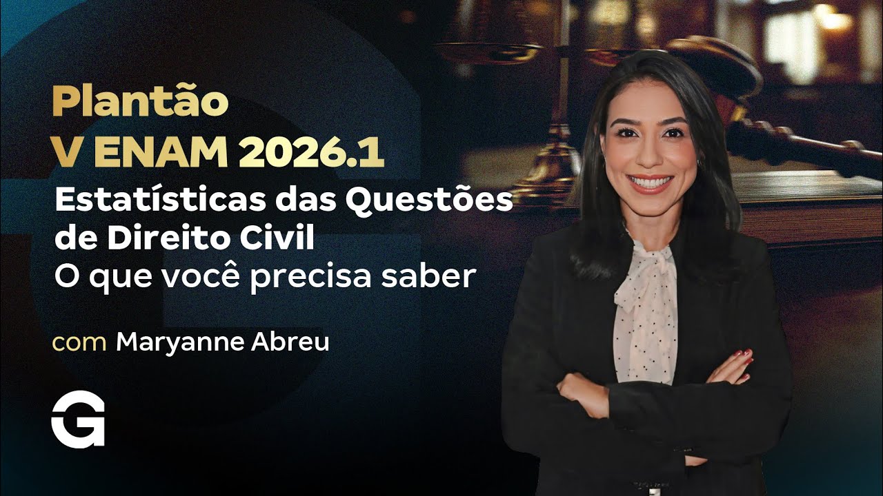 V ENAM 2026.1 | Plantão Estatísticas das Questões – Direito Civil