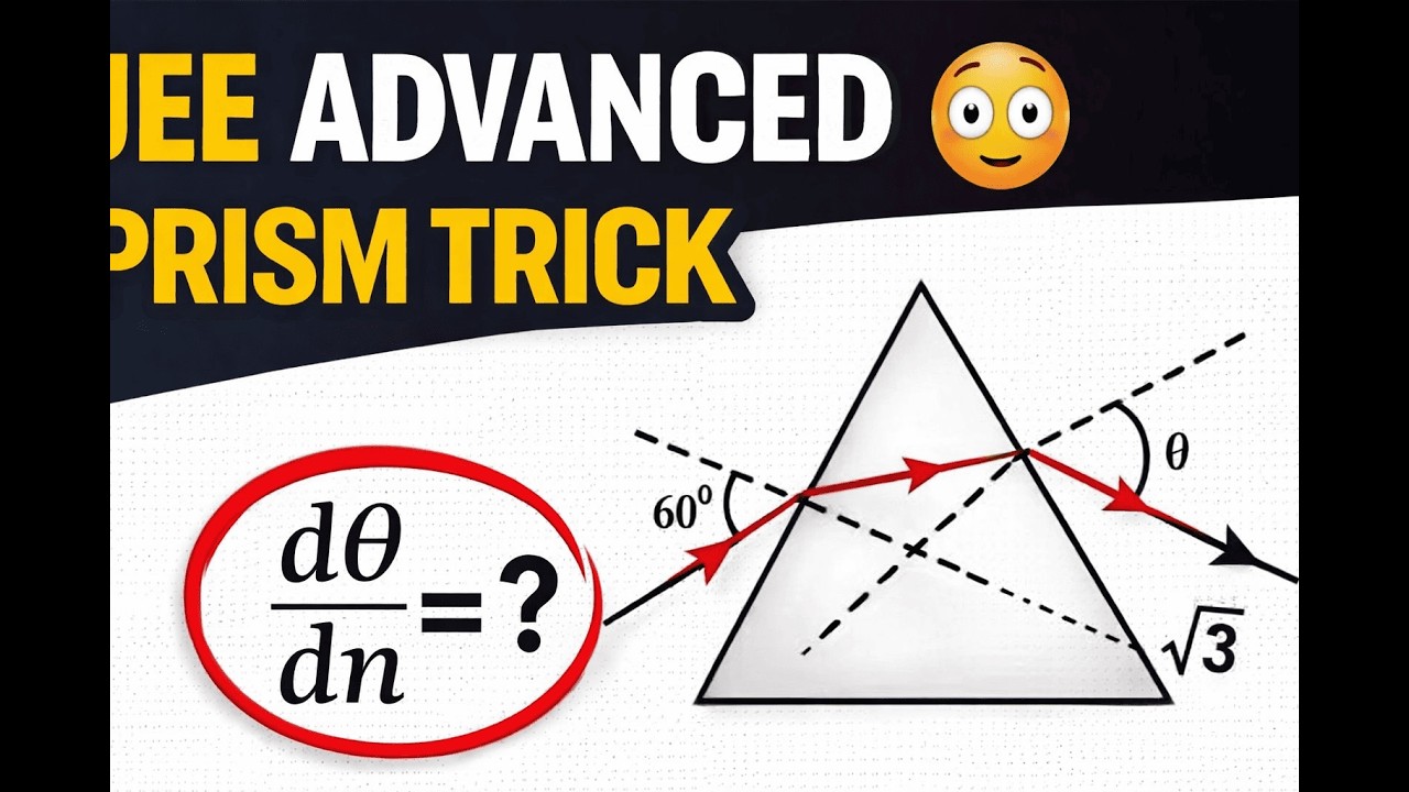jee advanced 2015 solution A monochromatic beam of light is incident at 60⁰ on one face of an