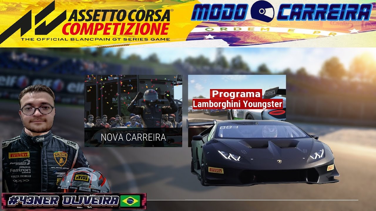 Como funciona o Modo Carreira do Assetto Corsa Competizione? Início da Série!