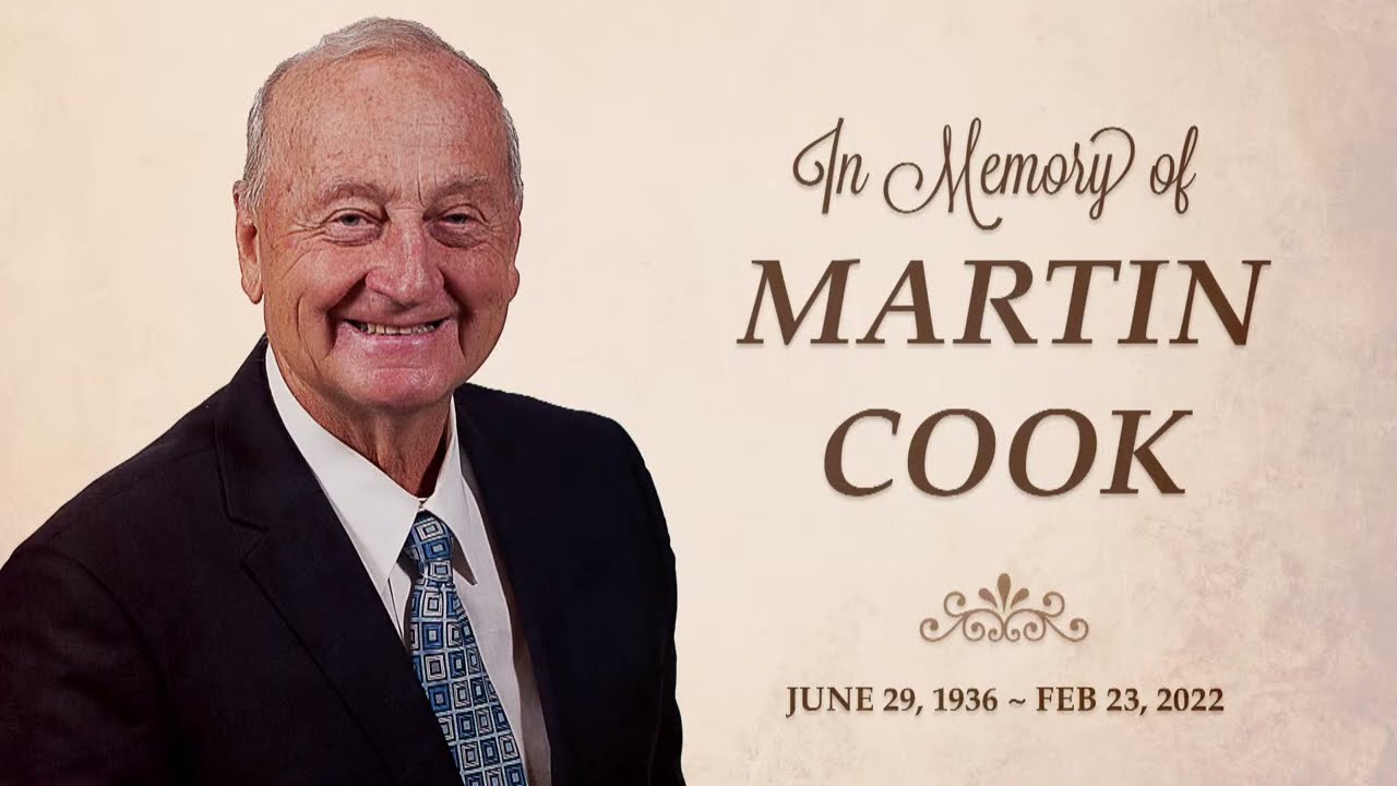 Memorial Service for Martin Cook