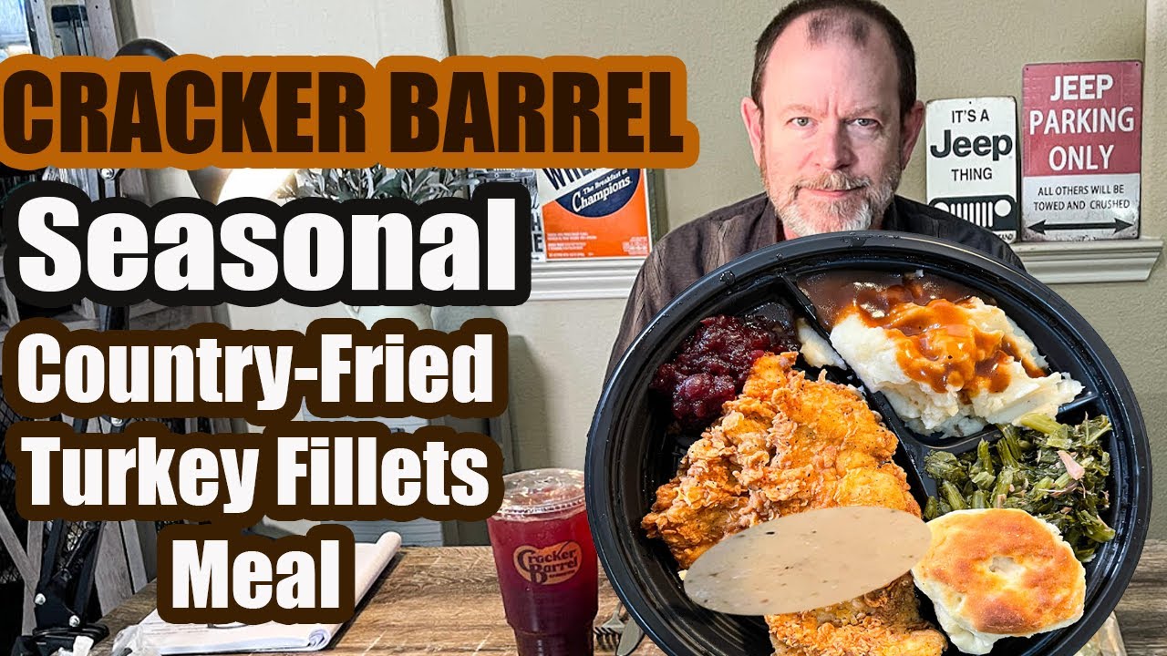 Сезонное блюдо из жареного филе индейки в деревенском стиле от Cracker Barrel