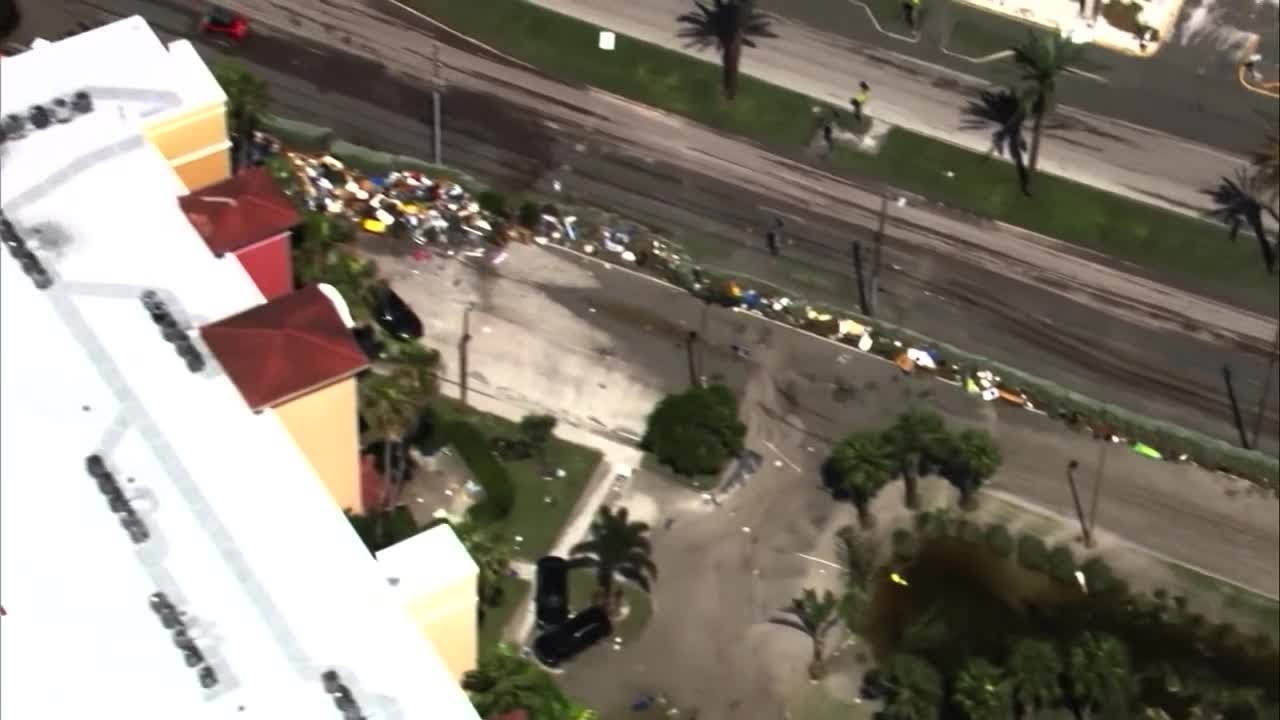 Chopper 2 shows Hurricane Helene damage in Treasure Island
