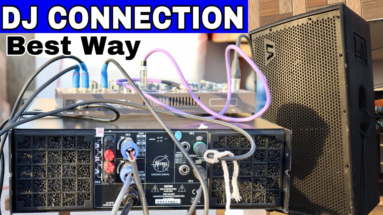 Full DJ Or Sound Connection/Amplifier/L or R/Mixer/Monitor/Mic