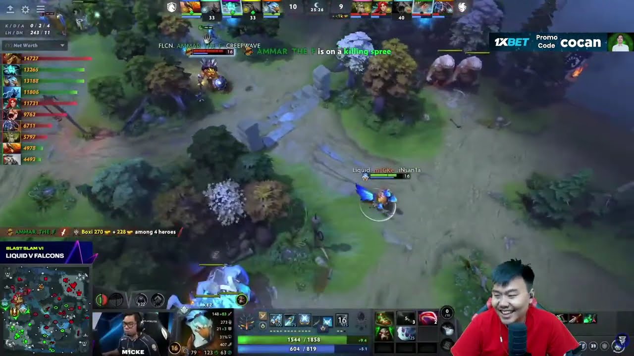 Team Falcons vs Team Liquid,Bo5, Quarterfinal,Blast Slam VI