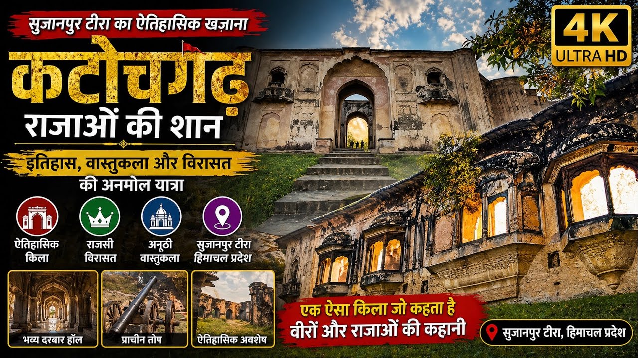 Katoch Garh - The Royal Marvel of Sujanpur Tira, Himachal Pradesh | A Journey Through History. 4K.