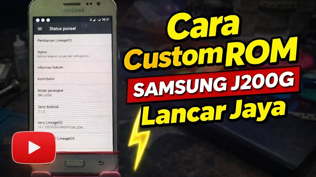 Cara Update Samsung J2 J200G Terbaru 2026 | Tanpa Ganti HP  | Custom ROM tampa sd cart tampa pc