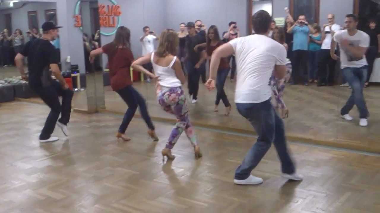 Salsa Libre's advanced mambo class: Ania, Marek, Rafal, Beata