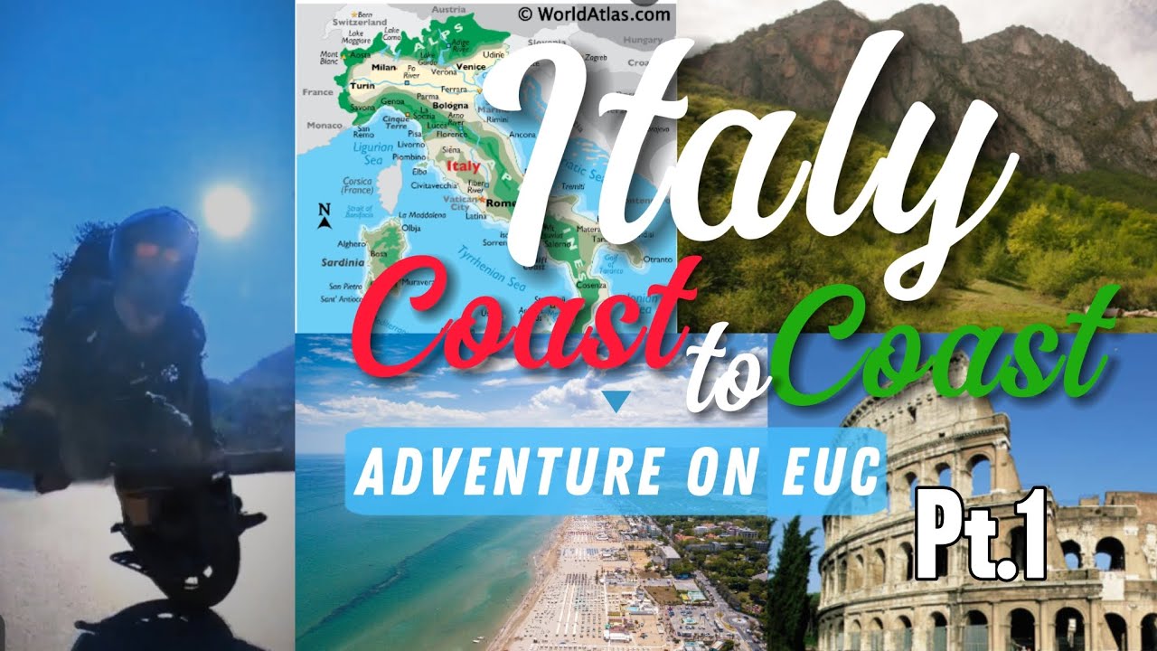 Sherman S - Italy coast to coast on EUC pt.1 - 2024 Summer trip - 500+ km