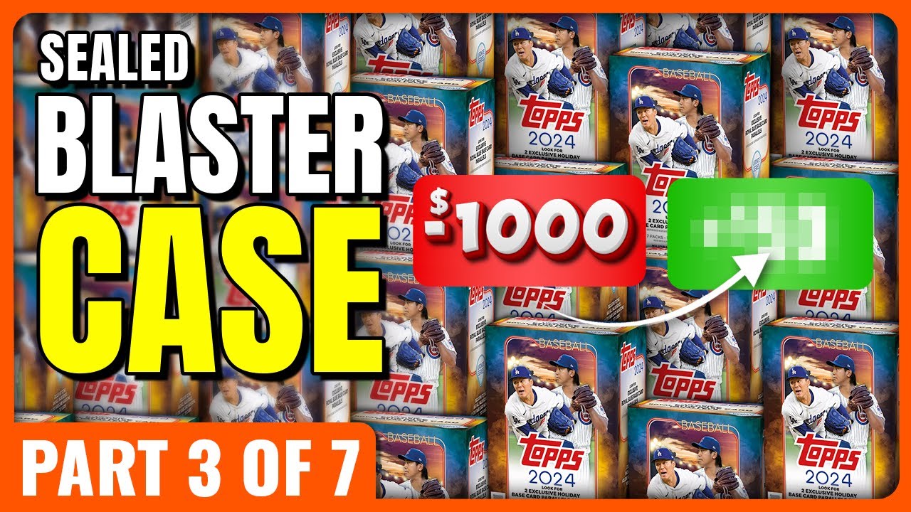AWESOME CASE HIT & MORE!! 🚨FULL CASE PROFIT CHALLENGE🚨PART 3 OF 7 - 2024 TOPPS UPDATE BLASTER CASE