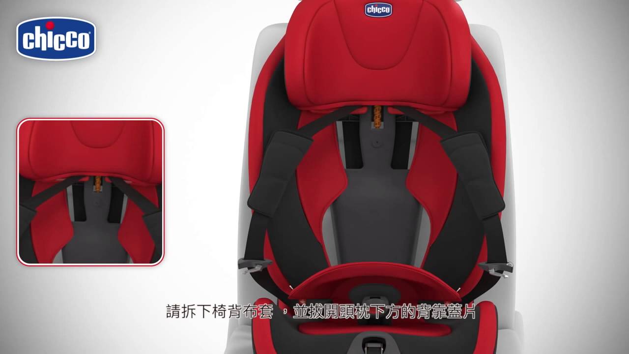 Chicco Gro Up123安全汽座 操作說明