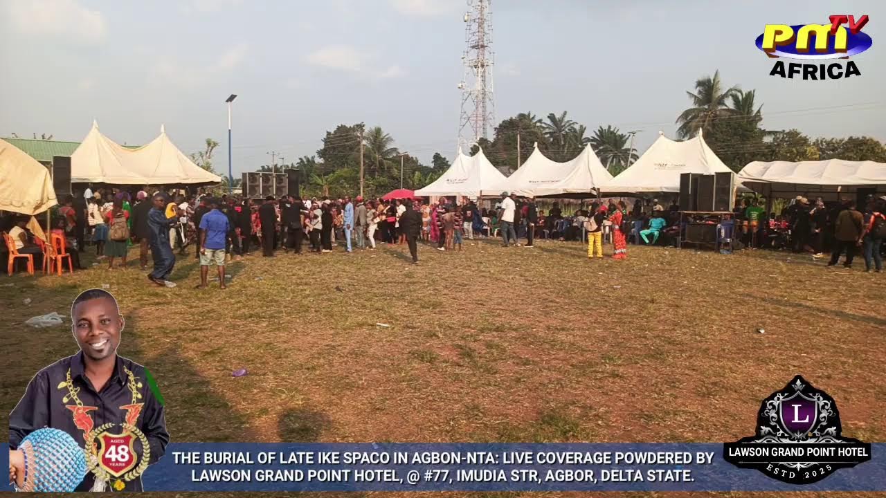 Reception: the burial of IKE SPACO.😭😭😭 The great iconic Ika Highlife Musician in Agbor, Delta State.