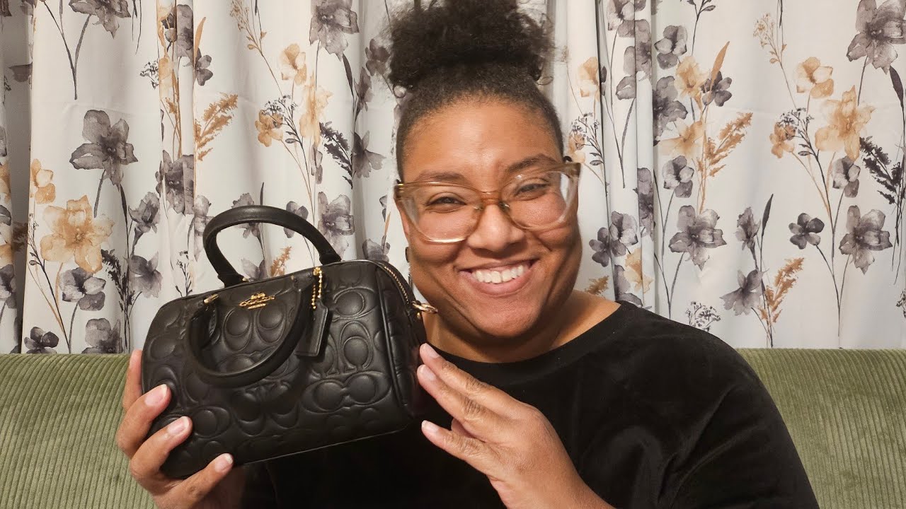 Unboxing My New Mini Rowan Crossbody Bag in Signature Leather from Coach Outlet