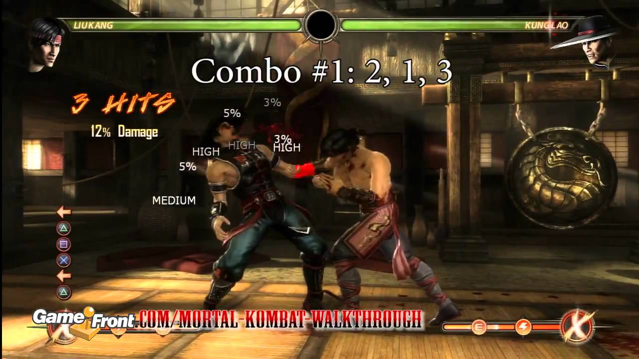 Mortal Kombat Walkthrough - Kombatant Strategy Guide - Liu Kang