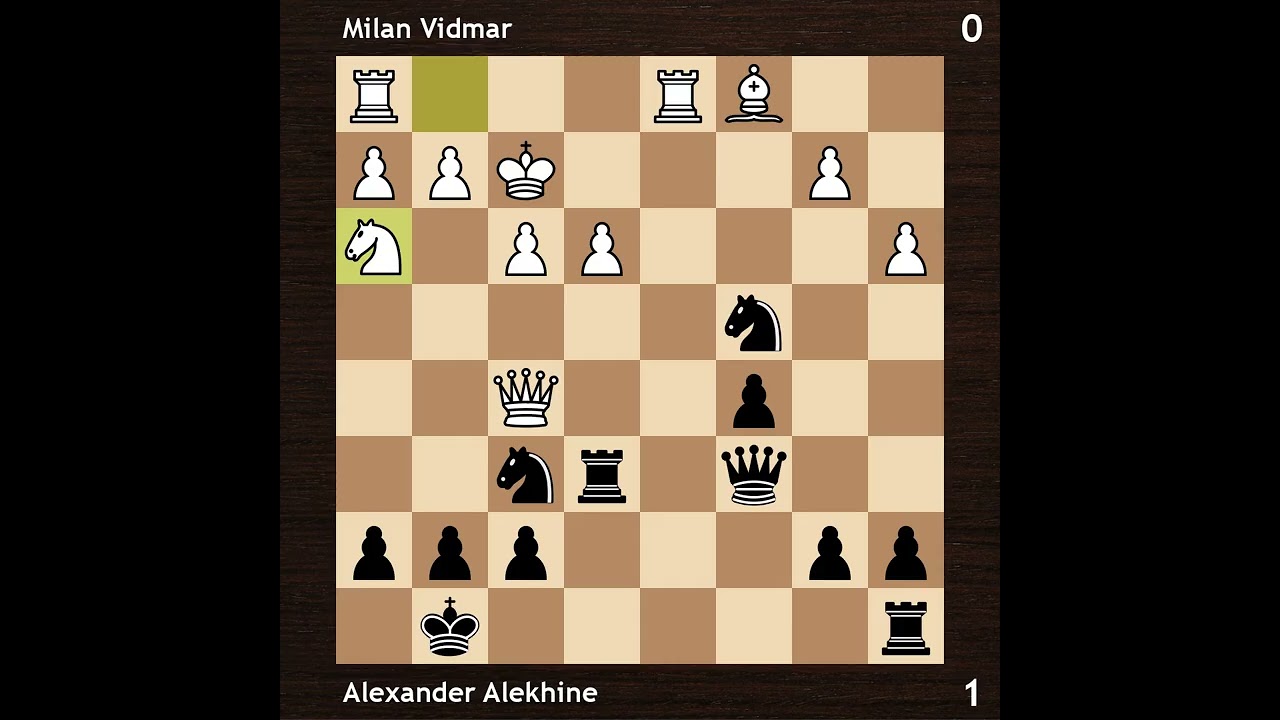 Milan Vidmar vs Alexander Alekhine | San Remo 1930 | Round 4