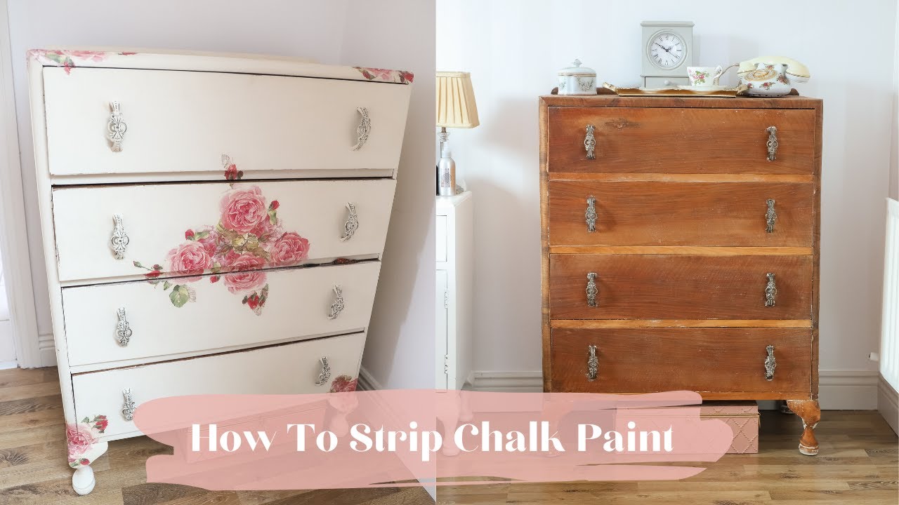 How To Easily Remove Chalk Paint From Furniture, Using Bio Strip
