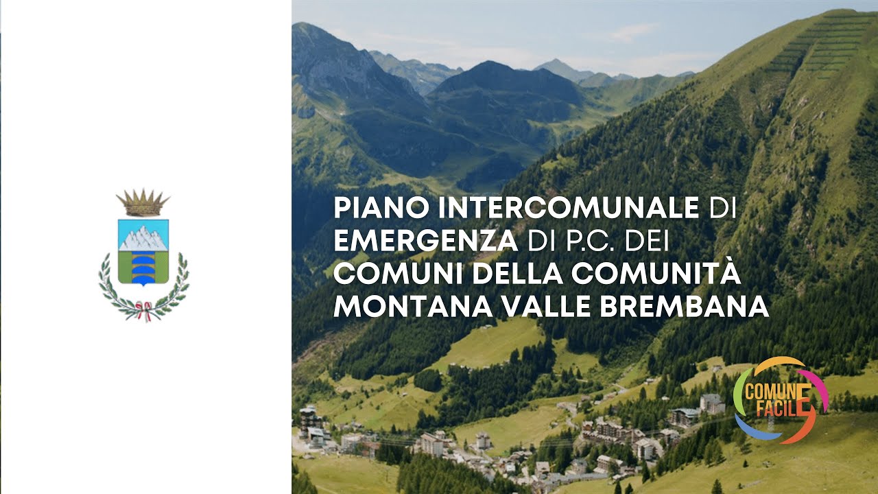 Piano intercomunale di emergenza di P.C. dei Comuni della Comunità Montana Valle Brembana