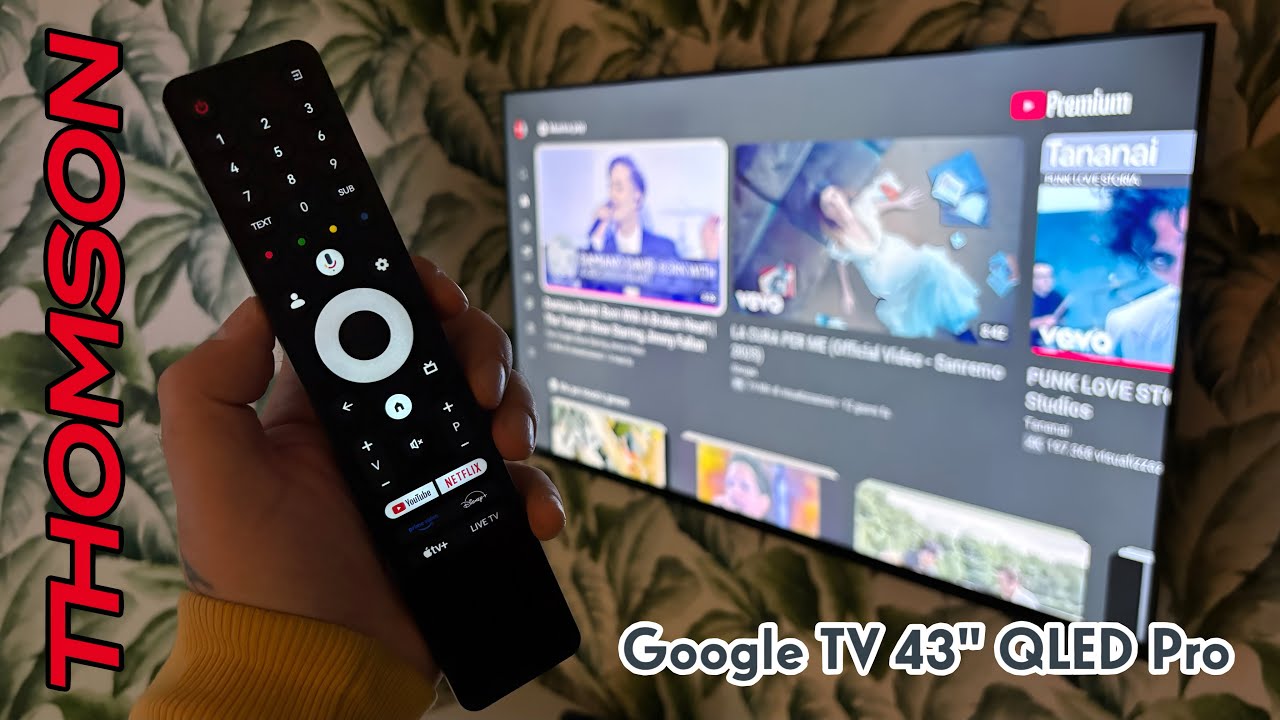 THOMSON Google TV 43" QLED Pro - The Best Smart TV 2025 ( 144hz , Dolby Vision , Dolby Atmos )