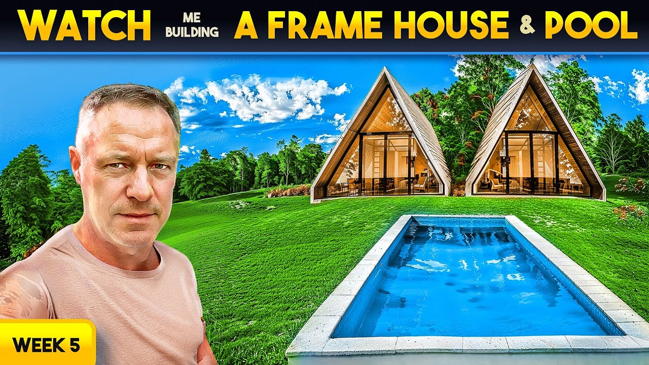 A Frame Cabin House & Pool Building in the Philippines -  Week 5 | Province Life on the Island