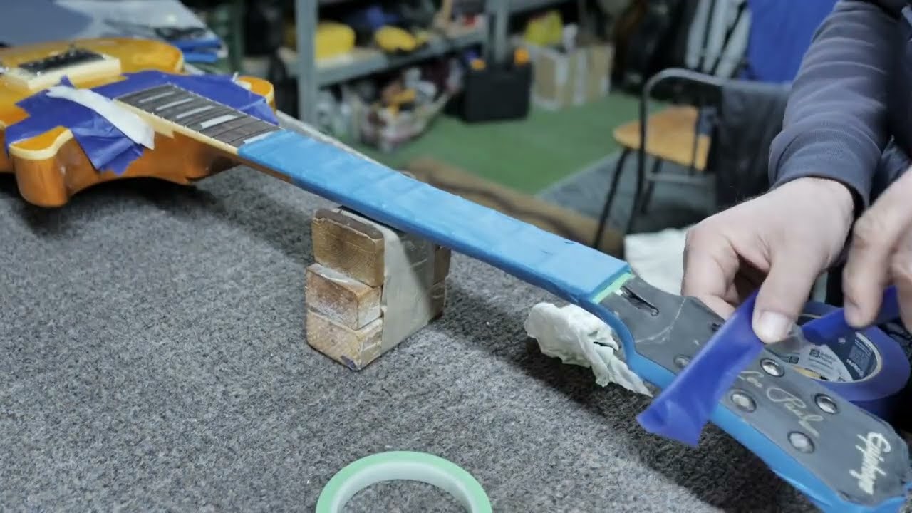 Epiphone Les Paul || Urwana główka, nowe progi, gruby remont