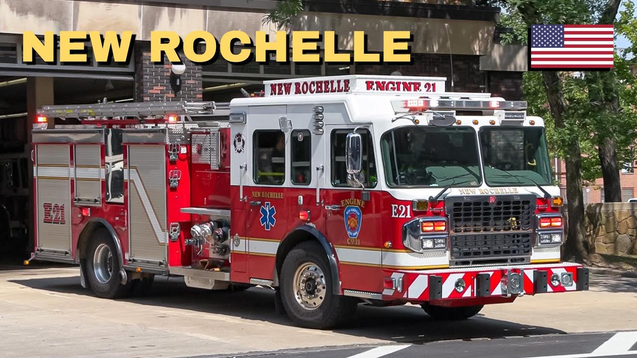 New Rochelle | Fire Department Engine 21 & Empress EMS Ambulance 30A1 Respond to Medical Emergency