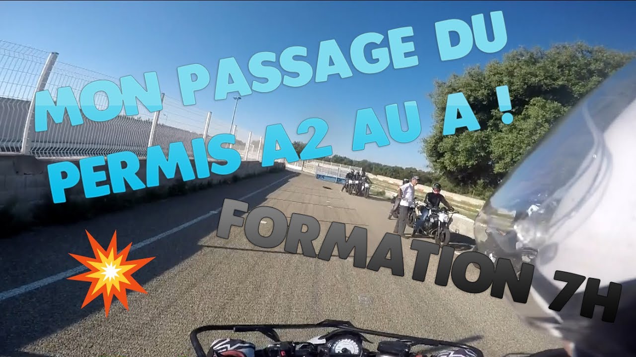 MON PASSAGE DU PERMIS A2 AU A ! FORMATION 7H 💨 CIRCUIT LEDENON