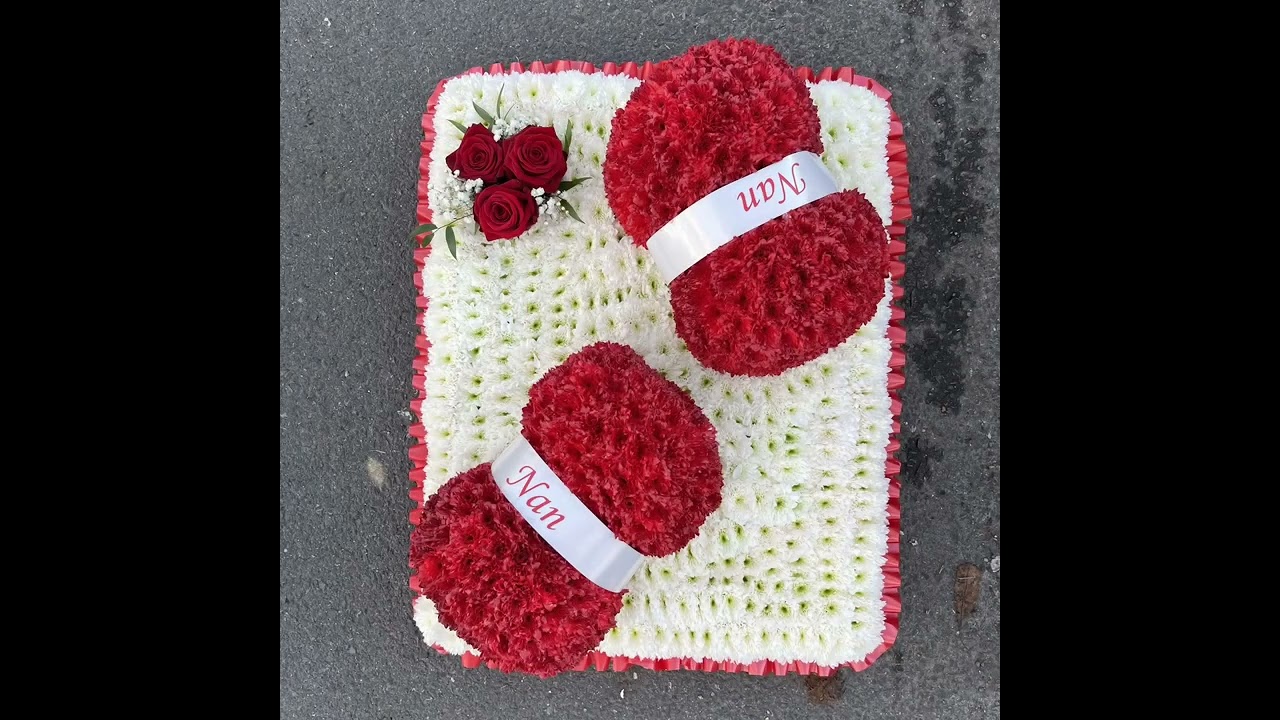 Bespoke 3D funeral flower wreath tributes